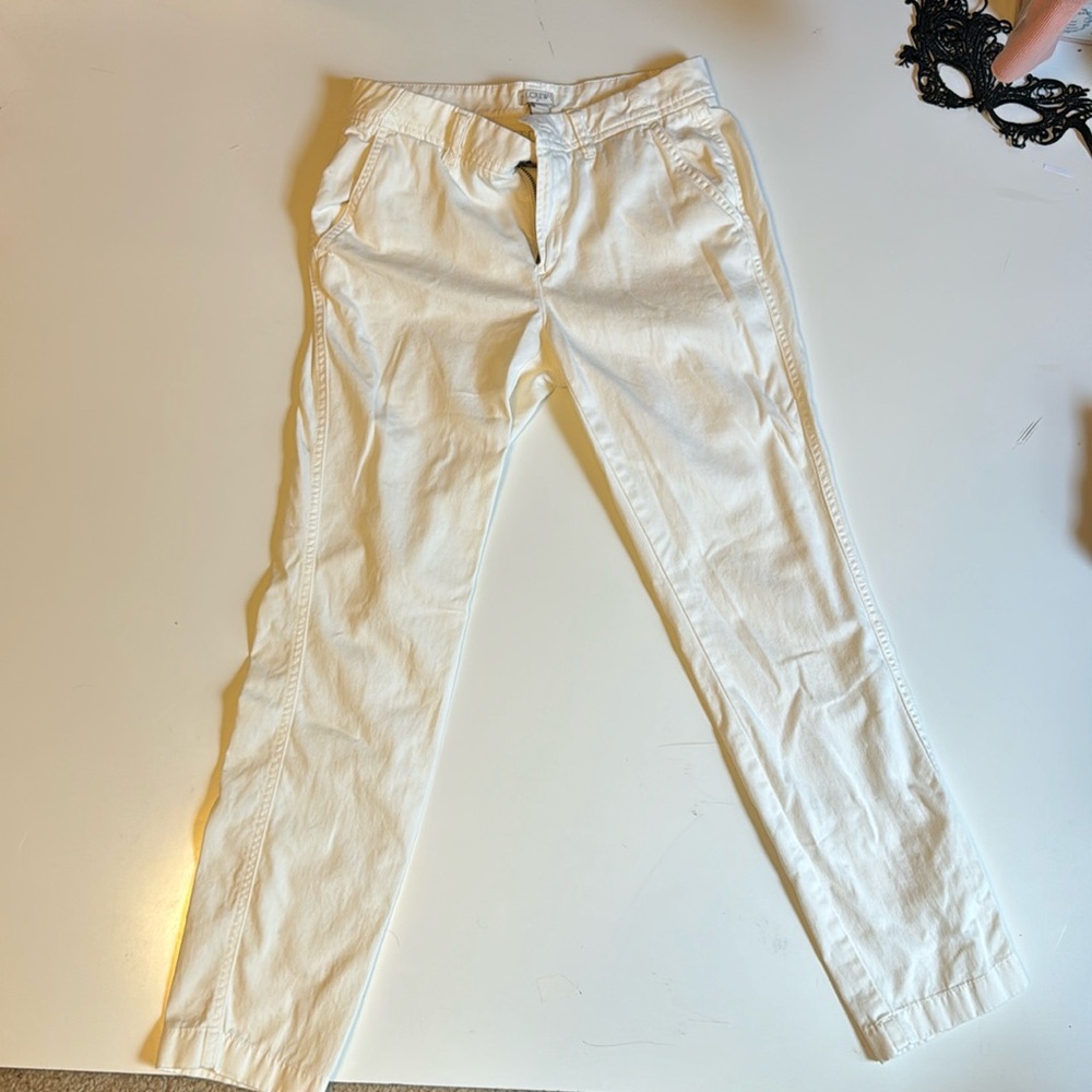 Jcrew factory 00 off white chinos